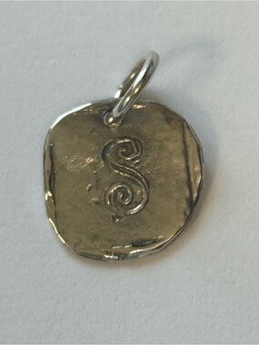 NWOT. Waxing Poetic Sterling Silver ‘S’ Initial Charm